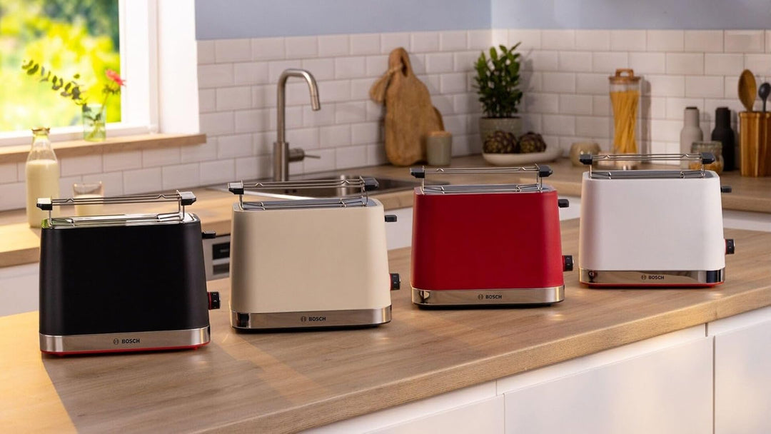 Bosch TAT4M223 Toaster 2 Scheiben 950 W schwarz Edelstahl