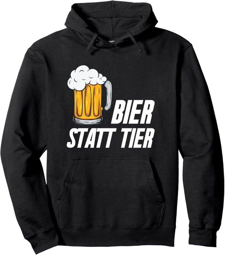 Vegan Veganismus Gemüse Veganer Geschenk - Bier Statt Tier Pullover Hoodie