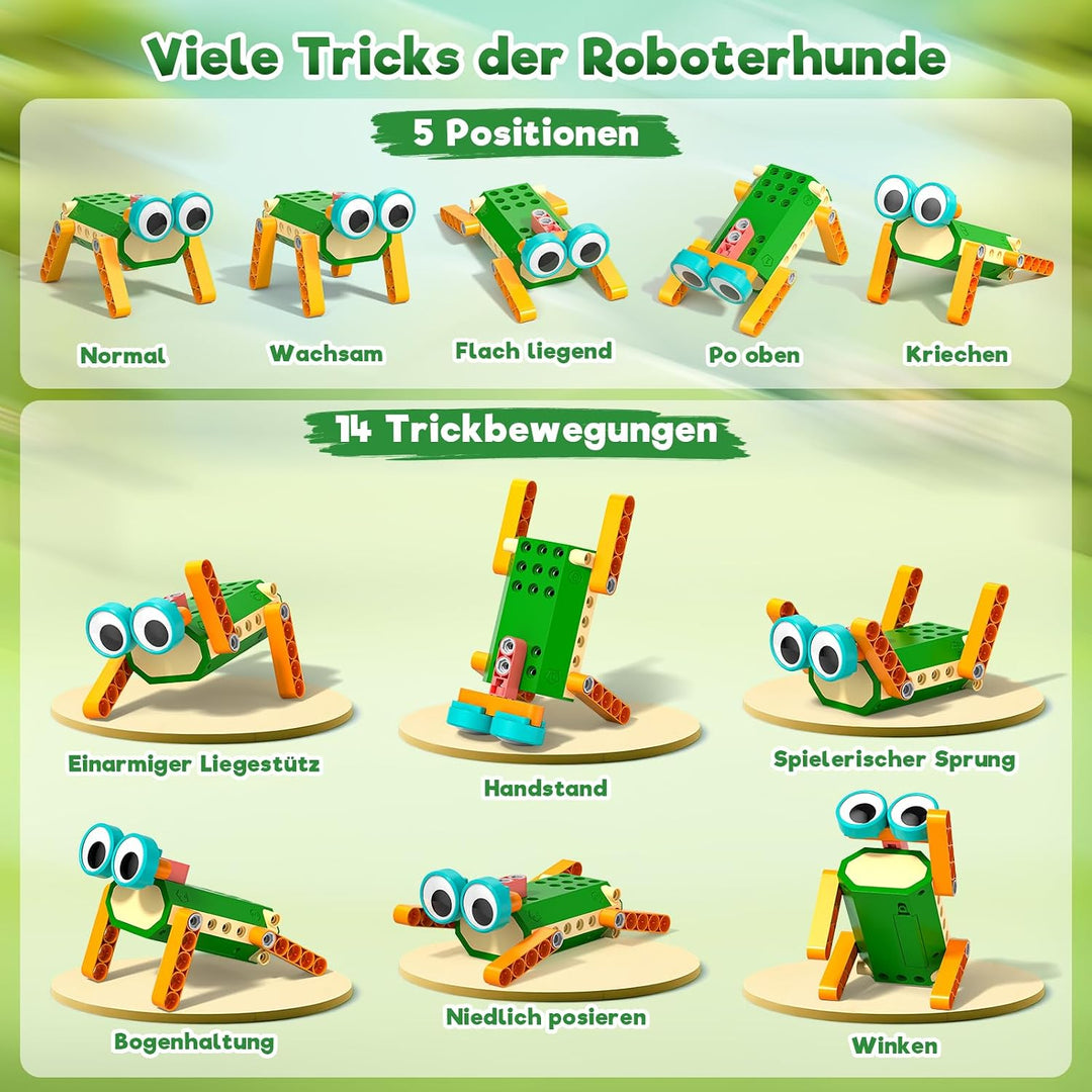 Technic Roboter Bauspielzeug Bausatz ab 6+, 33+ IN 1 RC Roboter und Auto | 150PCS, STEM Ferngesteuer