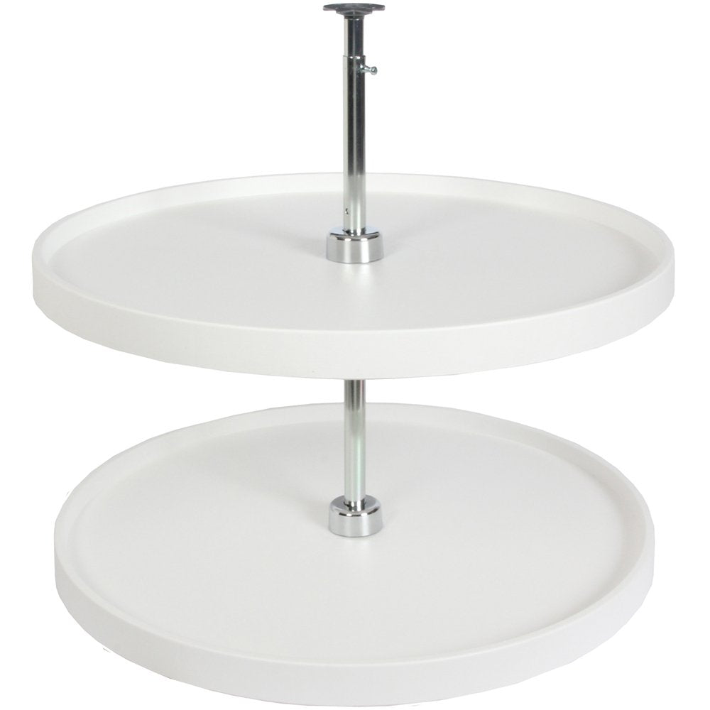 Knape & Vogt PFN28ST-W Lazy Susan Schrank-Organizer, aus Polymer, 31,5 x 28 x 28 cm, Weiss 31.5-Inch