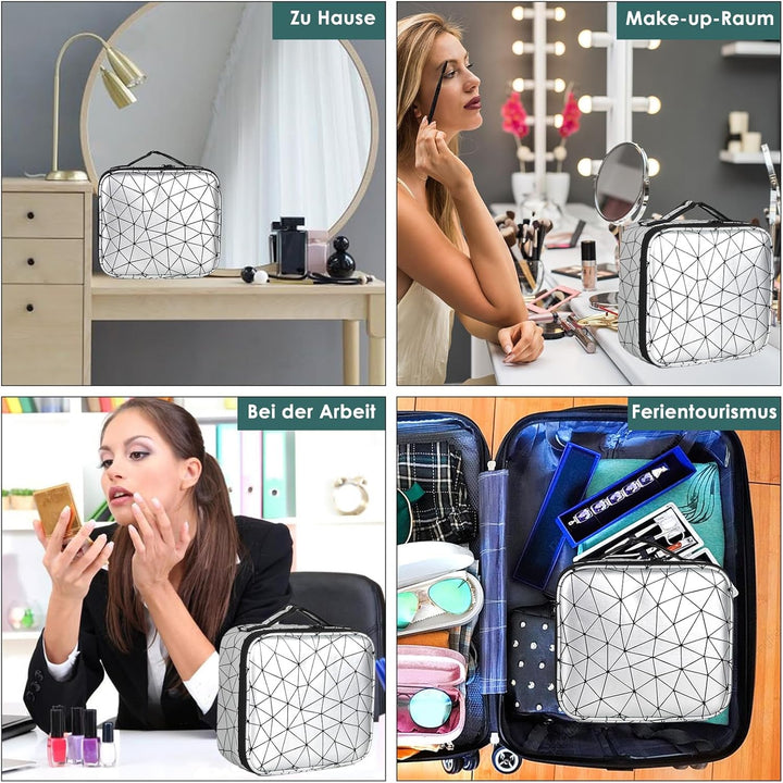 TANTOMI Kosmetiktasche Damen Portable Kosmetikkoffer Damen, Professionelle Make up Tasche Schminktas