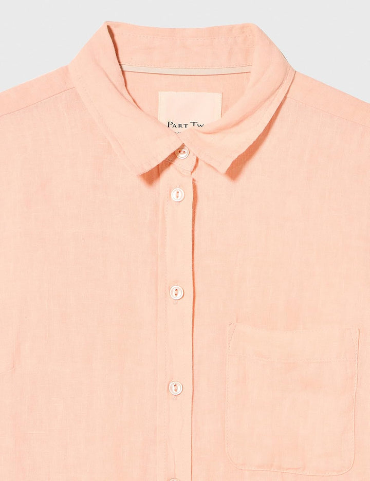 PART TWO Damen Kivas Relaxed Fit Long Sleeve Shirt, Blass-rouge