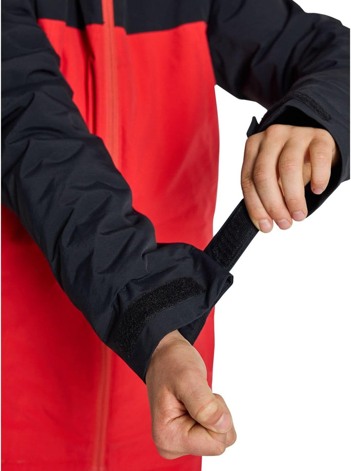 Burton Jungen Lodgepole Snowboardjacke 140 True Black/Tomato, 140 True Black/Tomato