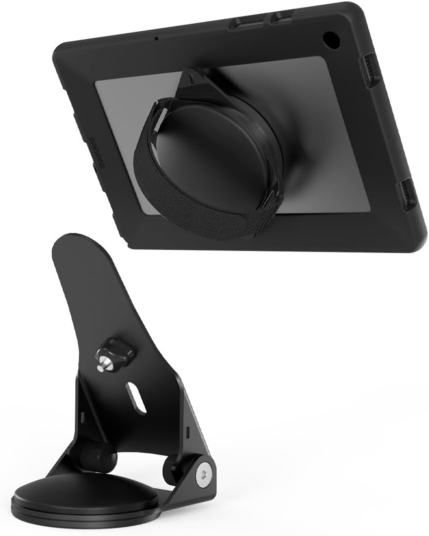 Maclocks Grip & Dock - universal Tablet Halterung [Abnehmbare Handschlaufe | Diebstahlgeschützt | Ab