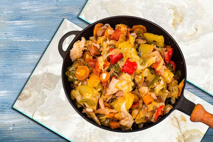 TMK ArtDeko Herdabdeckplatte 2 Teilig 30x52 cm - Spritzschutz Herdabdeckung – Herdschutz aus Sicherh