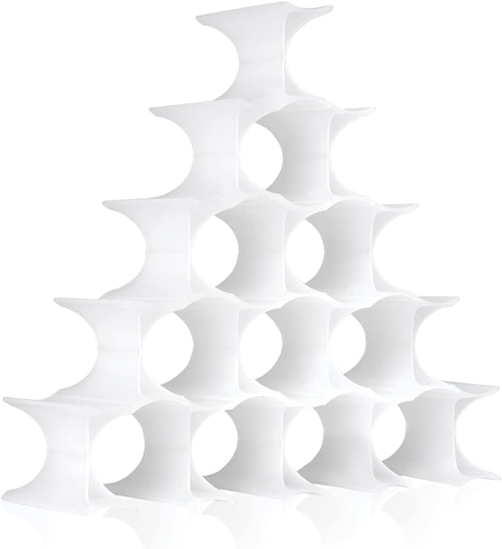 Kartell Infinity Flaschenregal, Plastik, opalino, 14.5 x 9.5 x 5.7 cm Bianco, Bianco