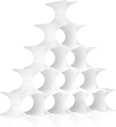 Kartell Infinity Flaschenregal, Plastik, opalino, 14.5 x 9.5 x 5.7 cm Bianco, Bianco