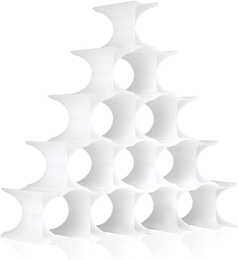 Kartell Infinity Flaschenregal, Plastik, opalino, 14.5 x 9.5 x 5.7 cm Bianco, Bianco