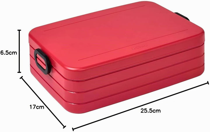 Mepal Brotdose Large - Brotdose mit Bento Box - Für 4 Sandwiches oder 8 Brotscheiben - Lunchbox für