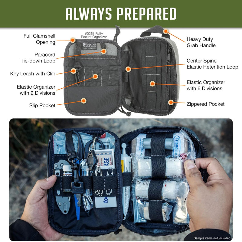 MAXPEDITION Fatty Taschen-Organizer Wolf-Grau, Wolf-Grau