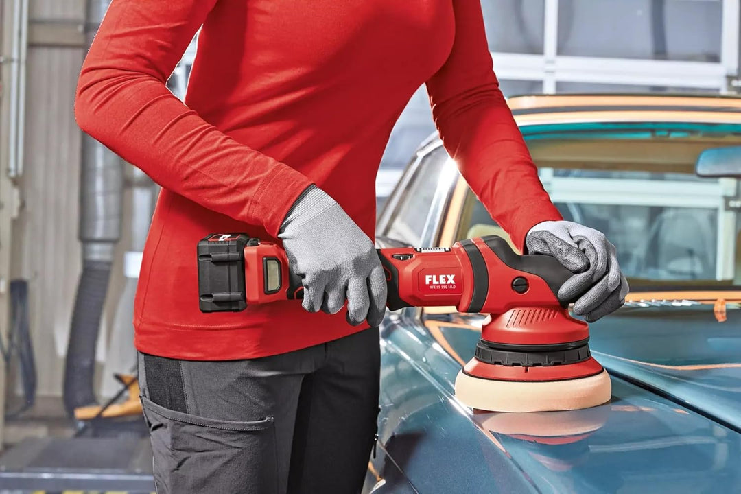 Flex 15 150 18.0-EC Cordless Orbital Polisher 18V Bare Unit XFE1518N Red