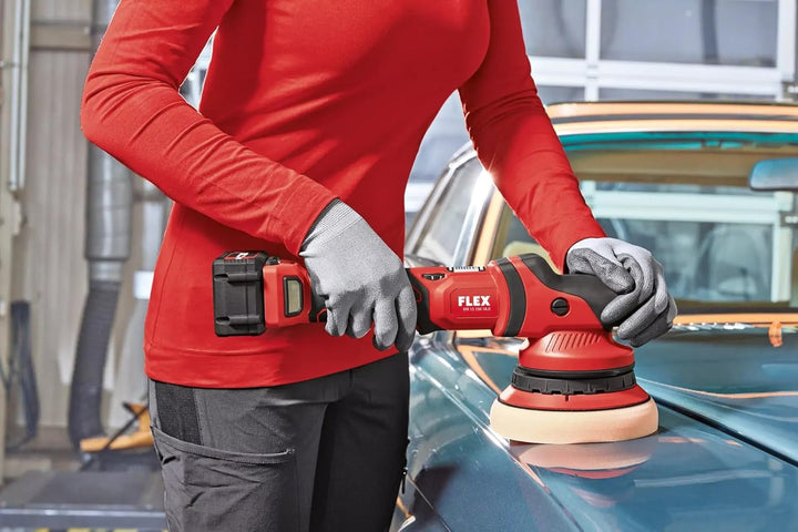 Flex 15 150 18.0-EC Cordless Orbital Polisher 18V Bare Unit XFE1518N Red