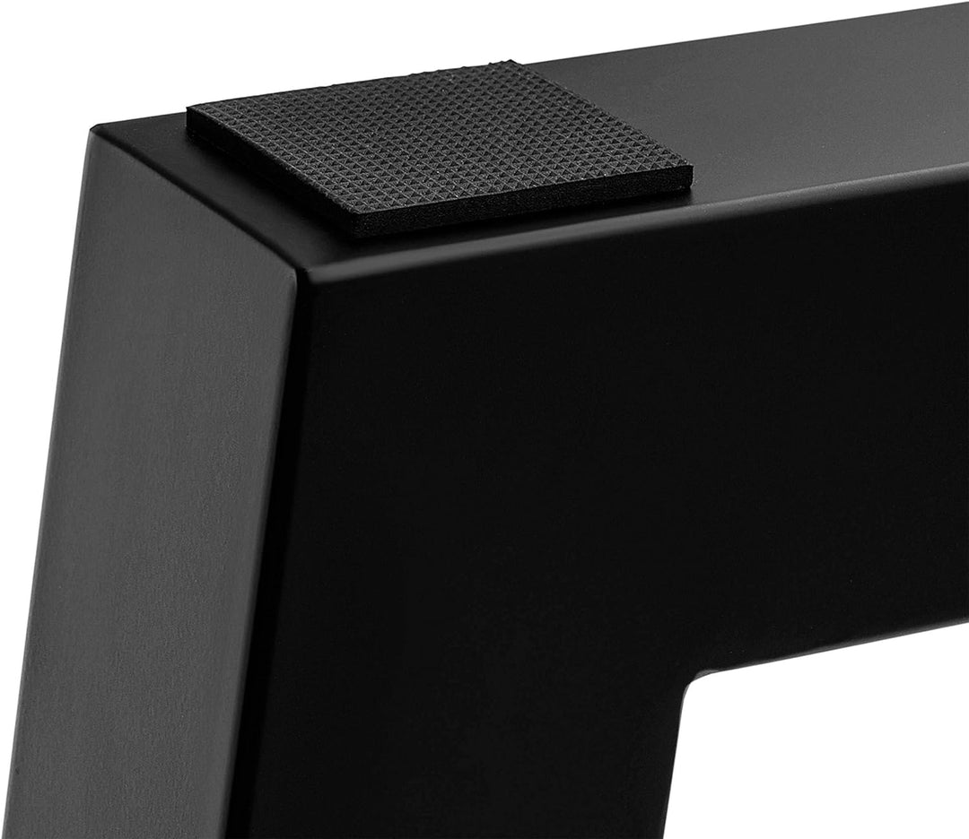 HOLZWERK24 Tischgestell für lange Tischplatten TUG 3005 Stahl schwarz Trapez - Tischkufen Tischfüsse