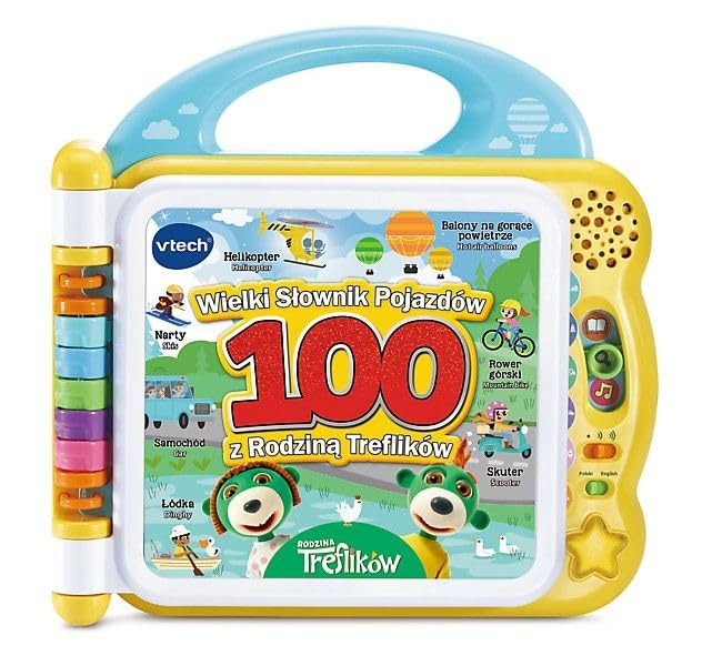 Trefl, Vtech - Grosses Wörterbuch der Fahrzeuge mit der Familie Treflik - Interaktives Zweisprachige