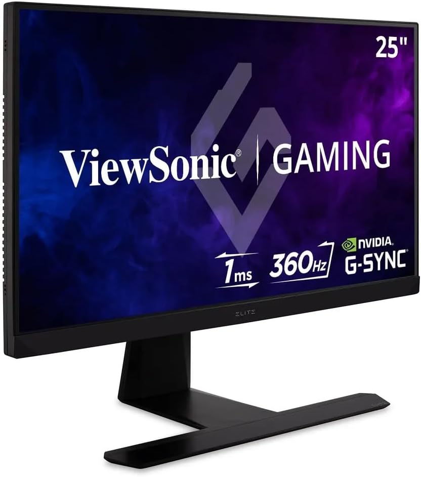 ViewSonic XG251G 62,2 cm (25 Zoll) Gaming Monitor (Full-HD, IPS-Panel, 1 ms, 360 Hz, G-Sync, NVIDIA