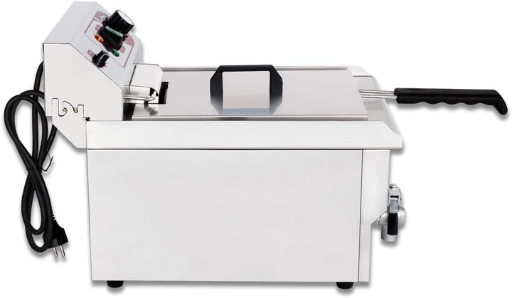 Beeketal 'BWF-131P' Profi Gastronomie Kaltzonen Fritteuse (13 Liter Volumen für max. 8,5 Liter Öl) E