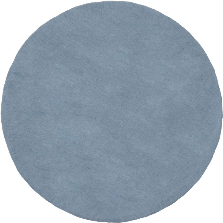 myfelt Mia Filzteppich — Ø 70 cm, ideal für Schlaf-, Wohn-, Kinderzimmer, Flur & Bad Hellblau 70cm Ø