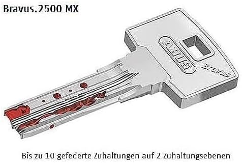 Doppelzylinderschloss für ABUS Bravus 2500 MX | Sicherheitszylinder mit Magnettechnologie | Not- und