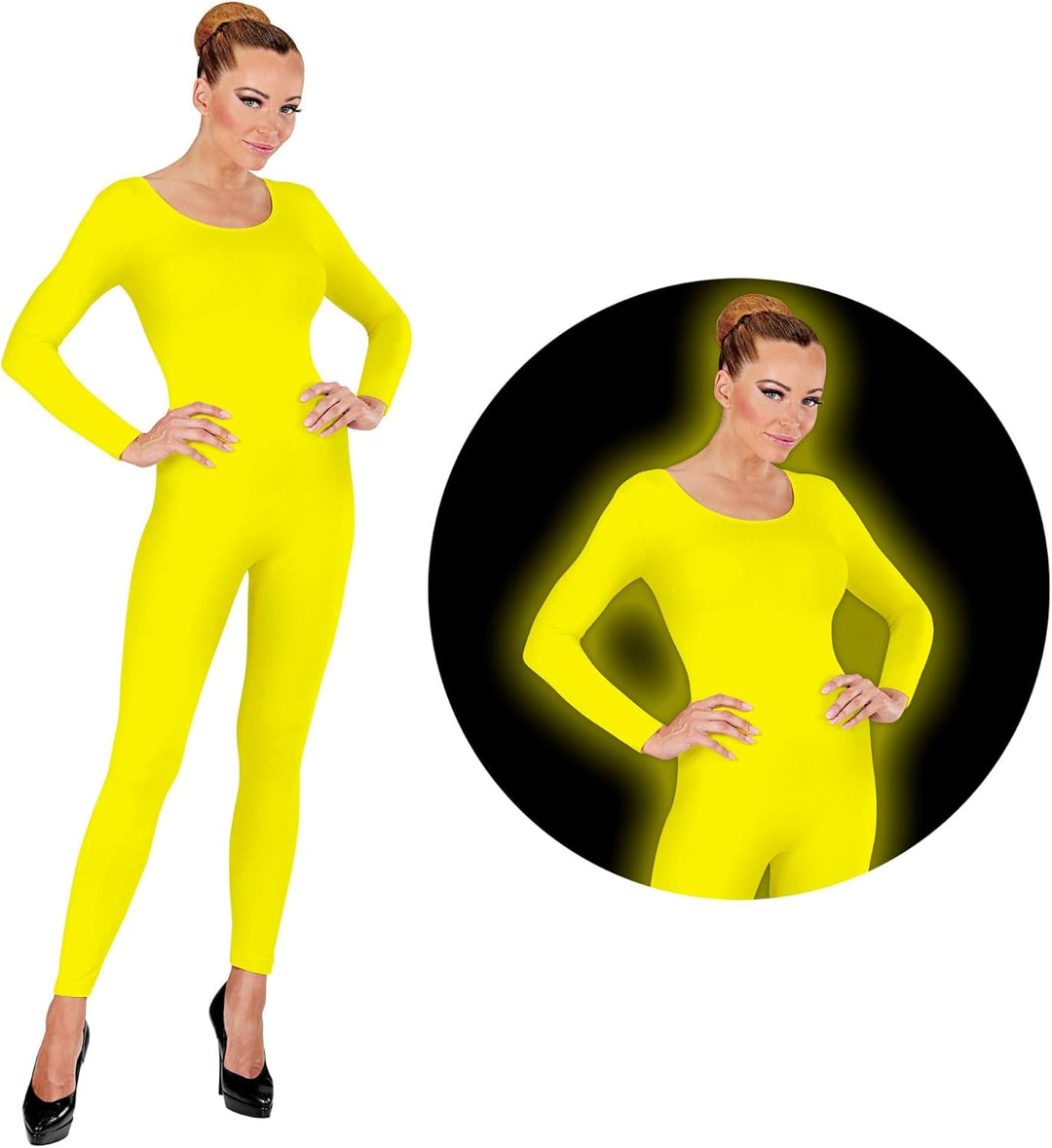 "NEON YELLOW BODYSUIT" - (S/M)