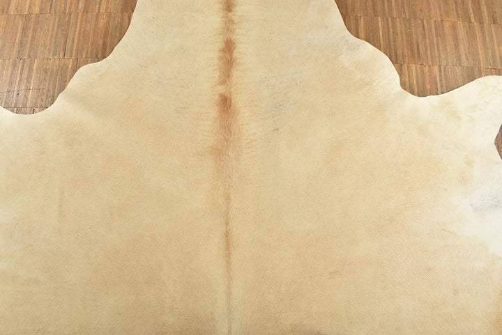 generisch Kuhfell Beige Natur Fell Teppich ca. 190 x 170 cm echtes Stierfell