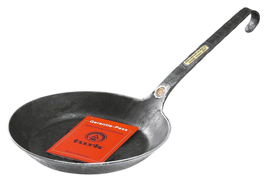 Turk 65530 Eisenpfanne aus einem Stück handgeschmiedet, 30 cm, 30 cm