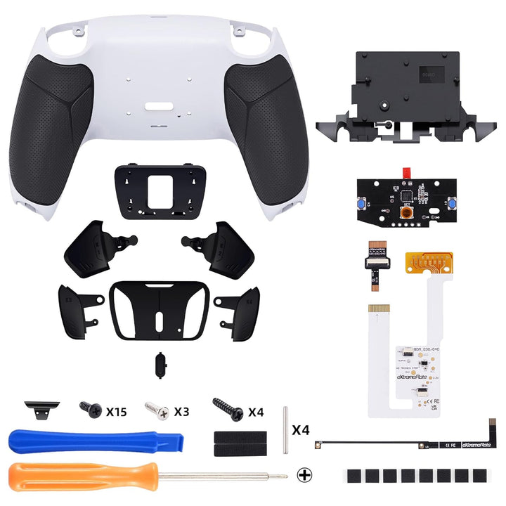 eXtremeRate Programmierbar RISE4 Remap Kit für ps5 Controller BDM-030/040,Remap Board&Rückplate Gehä