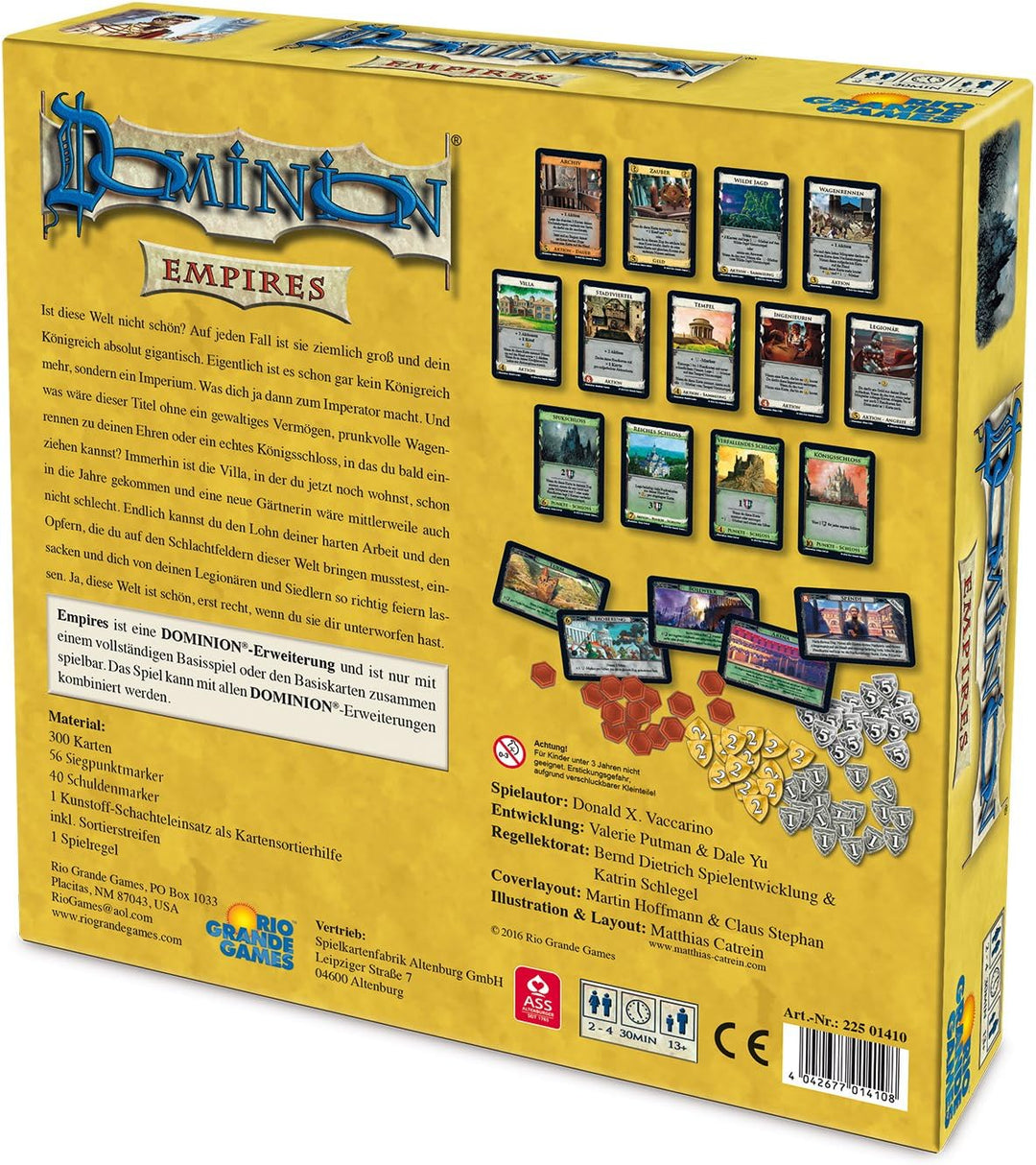 Rio Grande Games,22501410, Ass Dominion Empires Bunt, Empires