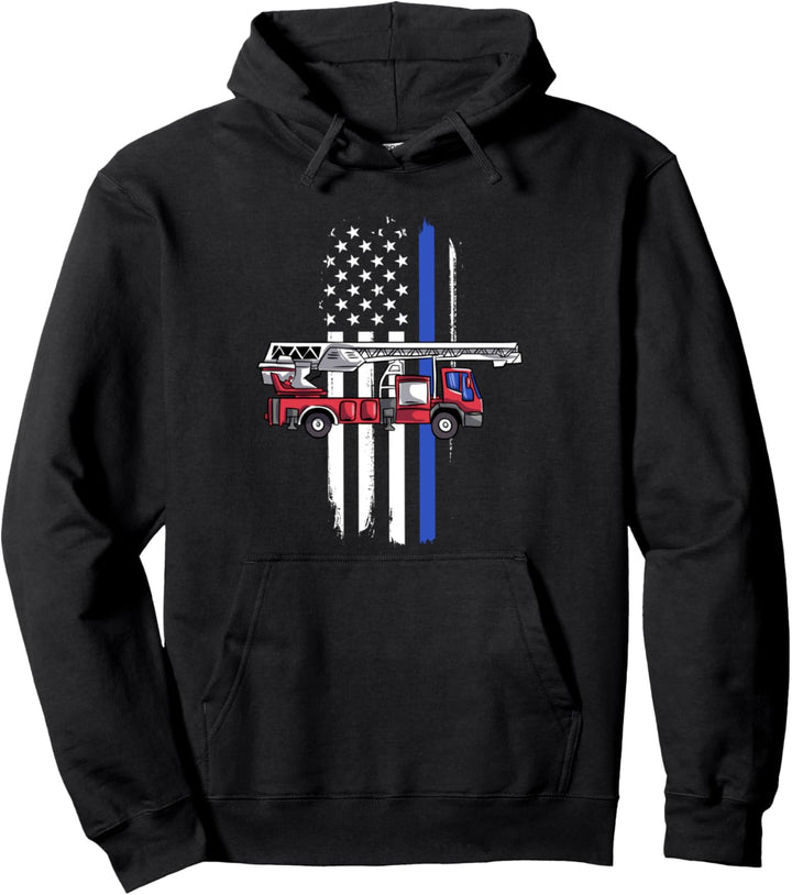 Notfall Fahrzeug Geschenk Jungen Feuerwehrauto Pullover Hoodie