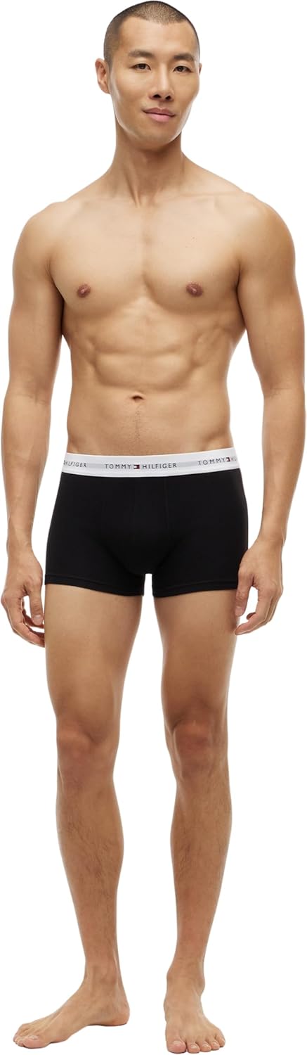Tommy Hilfiger Herren Boxershort Trunk Unterwäsche XL Black/Black/Black/Black/Black, XL Black/Black/