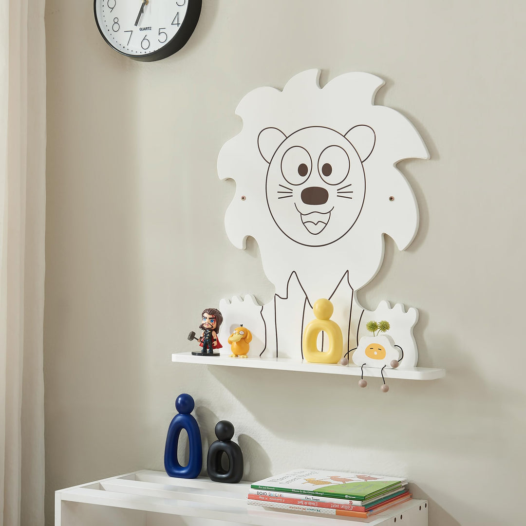 [en.casa] Kinder-Wandregal Korsør bis 2 kg pro Regal Wandboard für Kinderzimmer Hängeregal Kinderzim