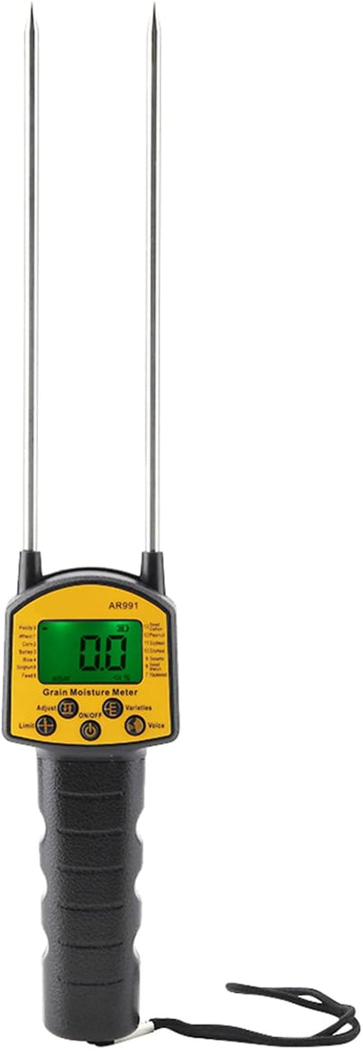 Getreidefeuchtetester, Getreidefeuchtemessgerät, SMART SENSOR AR991 Digitales LCD-Getreidefeuchtemes