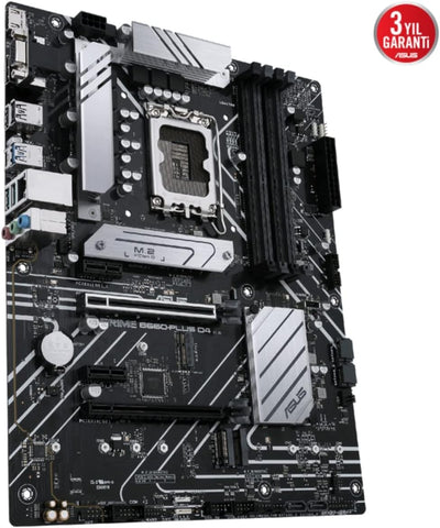 ASUS PRIME B660-PLUS D4 Gaming Mainboard Sockel Intel LGA 1700 (Intel B660, ATX, DDR4 Speicher, PCIe