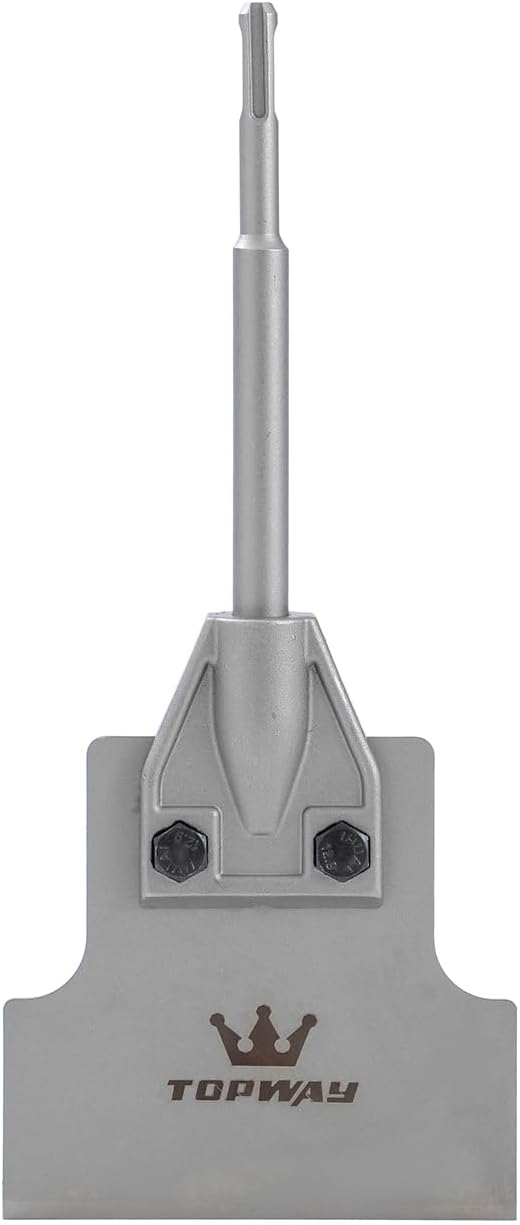 TOPWAY Satz SDS-Plus/Max Spachtelmeissel 4 Zoll + 5 Zoll Bodenschaber Fliesen Entfernung Meissel Spa