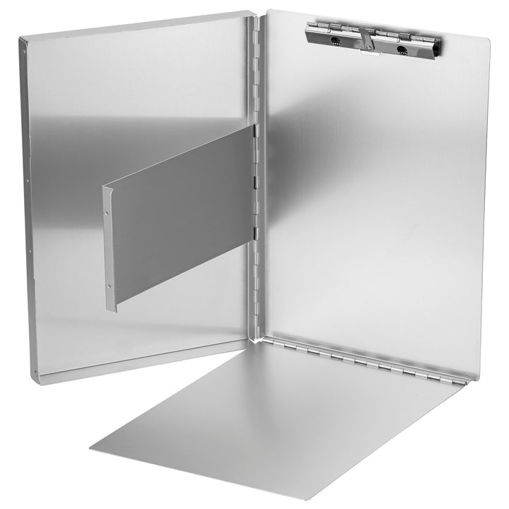 Läufer 30517 Formularhalter mit Box, Aluminium, seitlich öffnend, mit Halteklemme