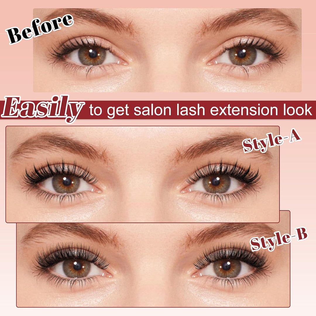 Higu clace Magnetische Wimpern,Magnet Wimpern Ohne Eyeliner,Magnetische Wimpern mit Applikator,Wimpe
