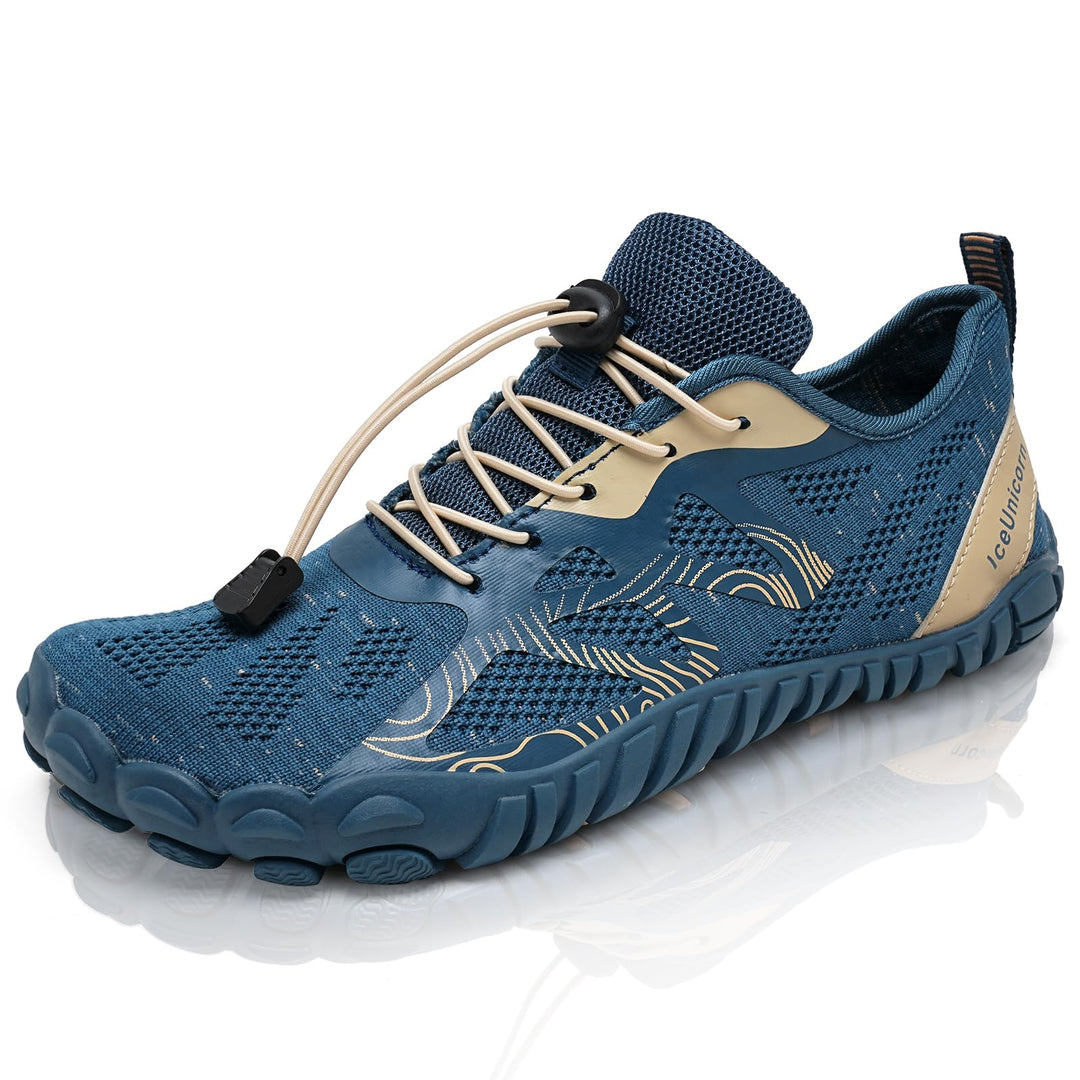 IceUnicorn Herren Damen Barfussschuhe Traillaufschuhe Fitnessschuhe Knit Minimalistische Breiter Zeh