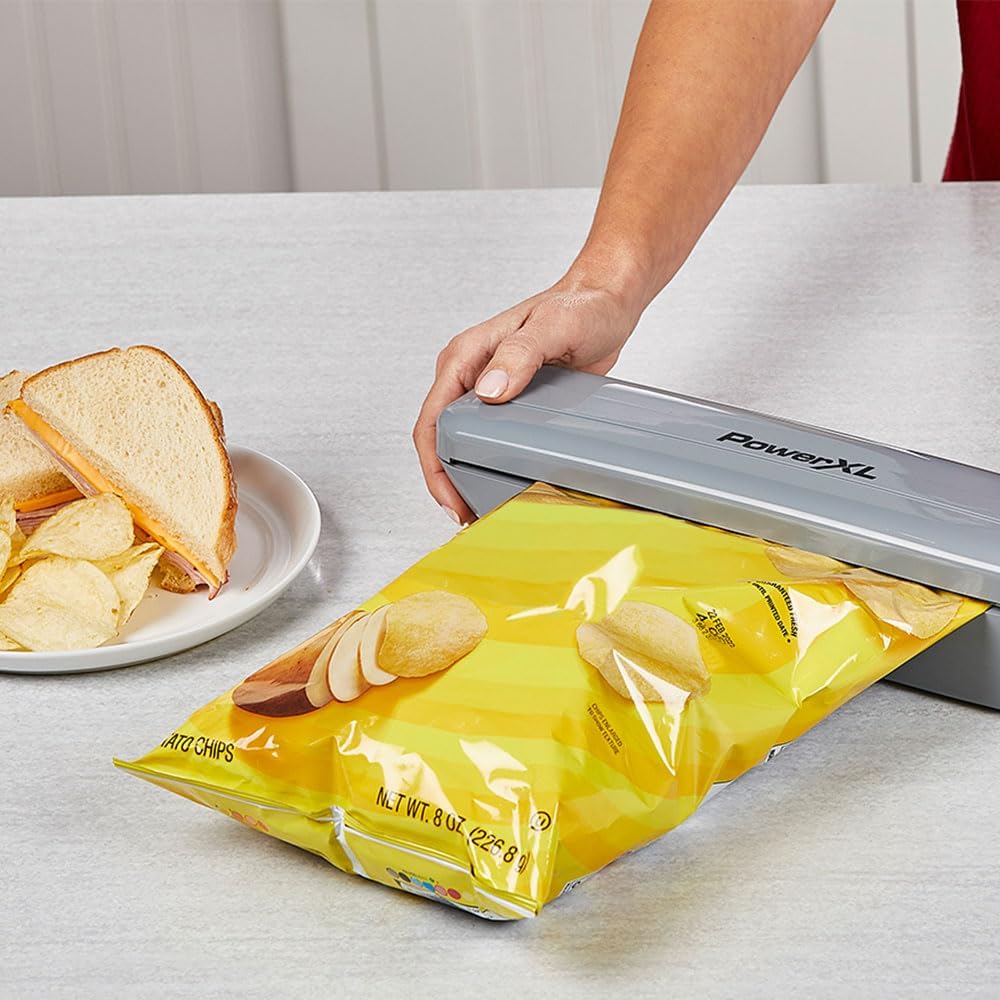 PowerXL Duo NutriSealer - 6in1 Vakuumiergerät - 3 Programme - hält Lebensmittel bis zu 5x länger fri