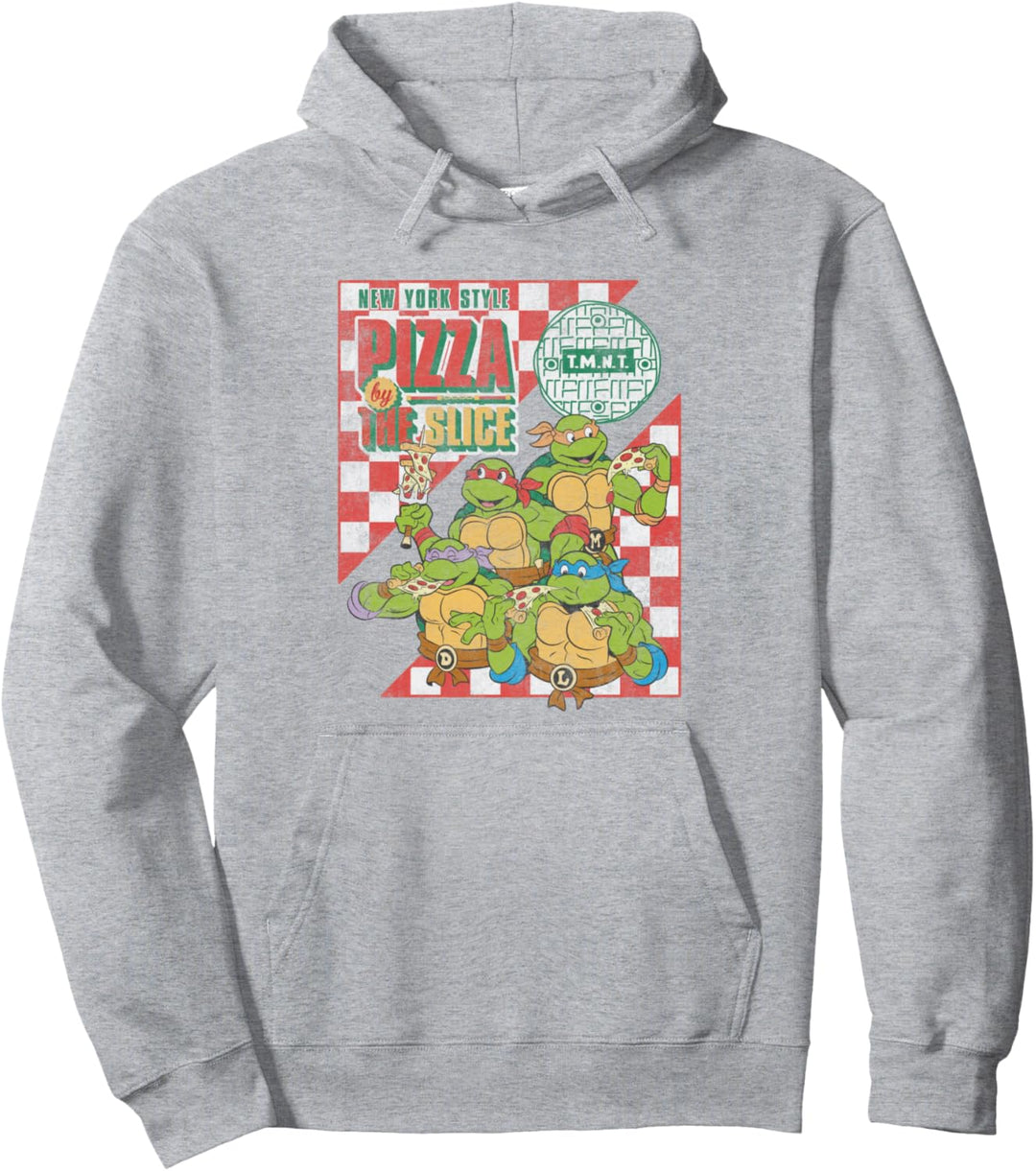 Teenage Mutant Ninja Turtles Pizza By The Slice Vintage Logo Pullover Hoodie