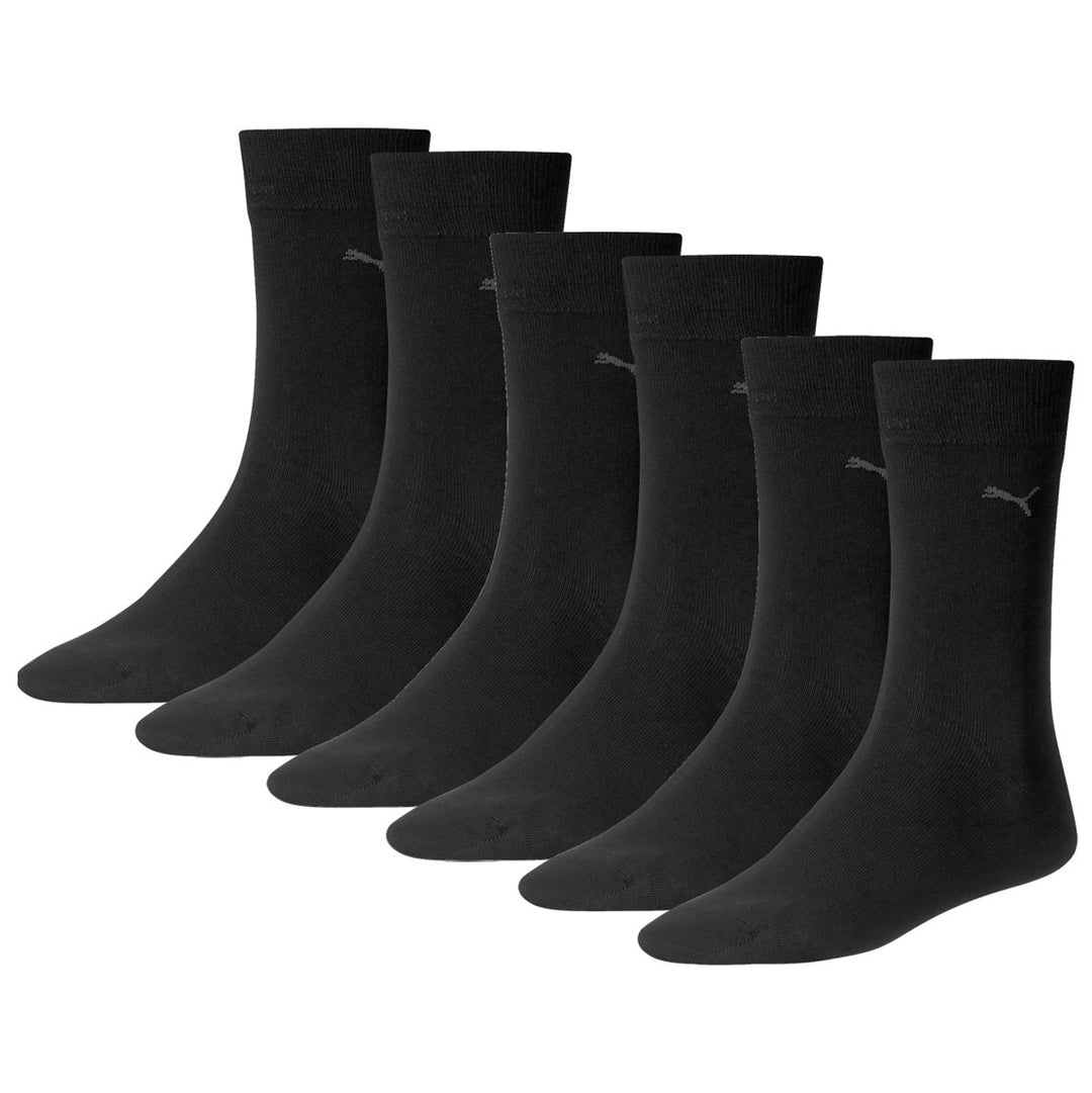 PUMA Herren Classic Casual Business Socken 6er Pack (39-42, Black)