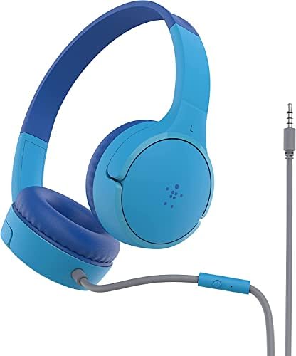 Belkin Sound Form Mini On-Ear-Kopfhörer mit Kabel für Kinder, Over-Ear-Headset mit integriertem Mikr