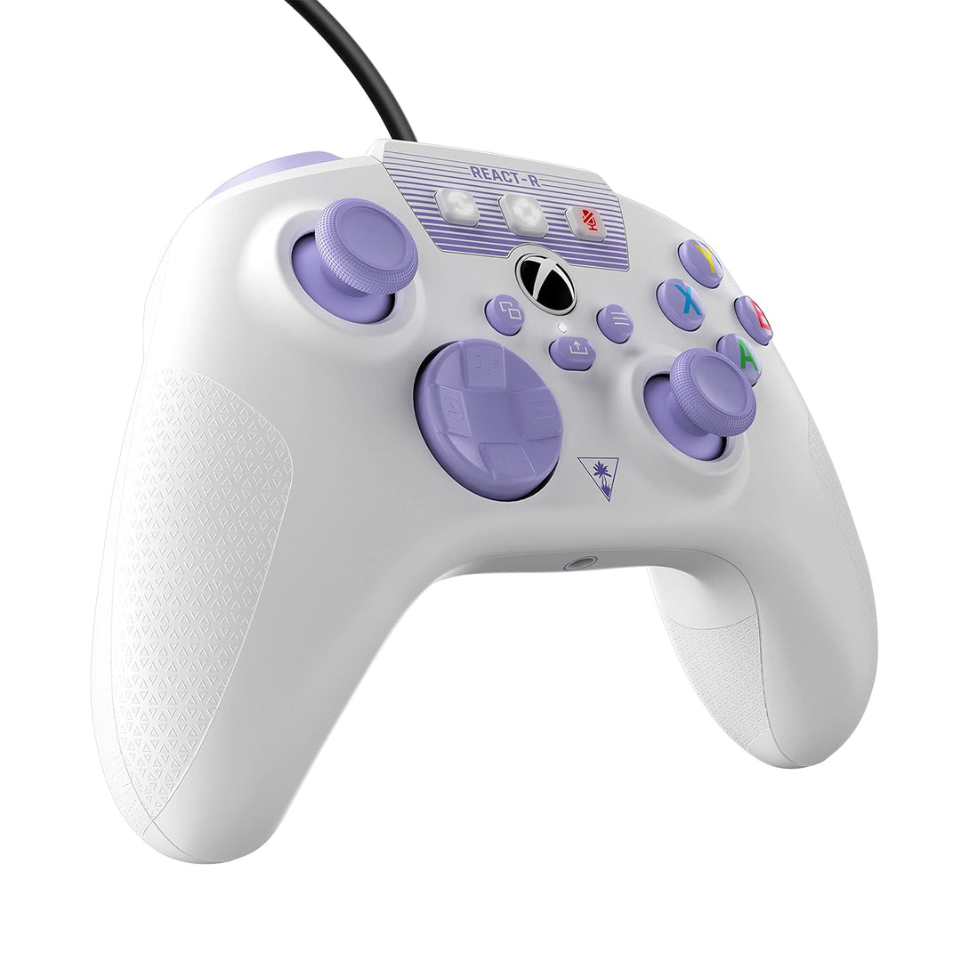 Turtle Beach REACT-R Controller Weiss/Violett – Xbox Series X|S, Xbox One und PC React-R Weiss REACT