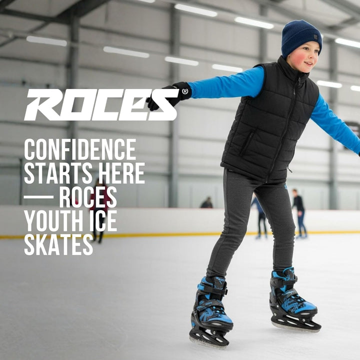 Roces Jungen Jokey Ice 3.0 Boy Schlittschuh 26-29 black-astro blue, 26-29 black-astro blue