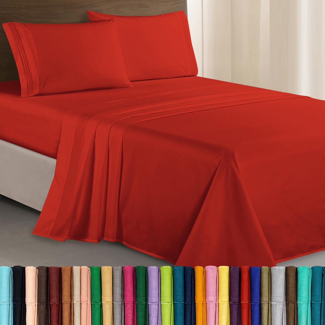 Elegant Comfort TM Luxuriöses Bettwäsche-Set, ägyptische Fadenzahl 1500, Bestickt, hochwertig, Hotel