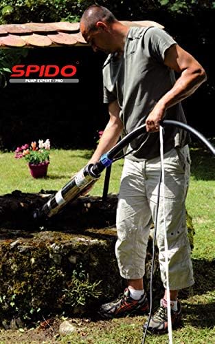 Spid'O Pro 2518 Automatische Tauchpumpe, 50/8, 1100 W, 6 m³/h, 5,7 bar, Tiefe max. 17 m, Grau