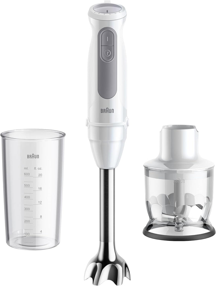 Braun Stabmixer MultiQuick 5 MQ50201M, PowerBell Plus Technologie, 21 Geschwindigkeitsstufen+Turbo,