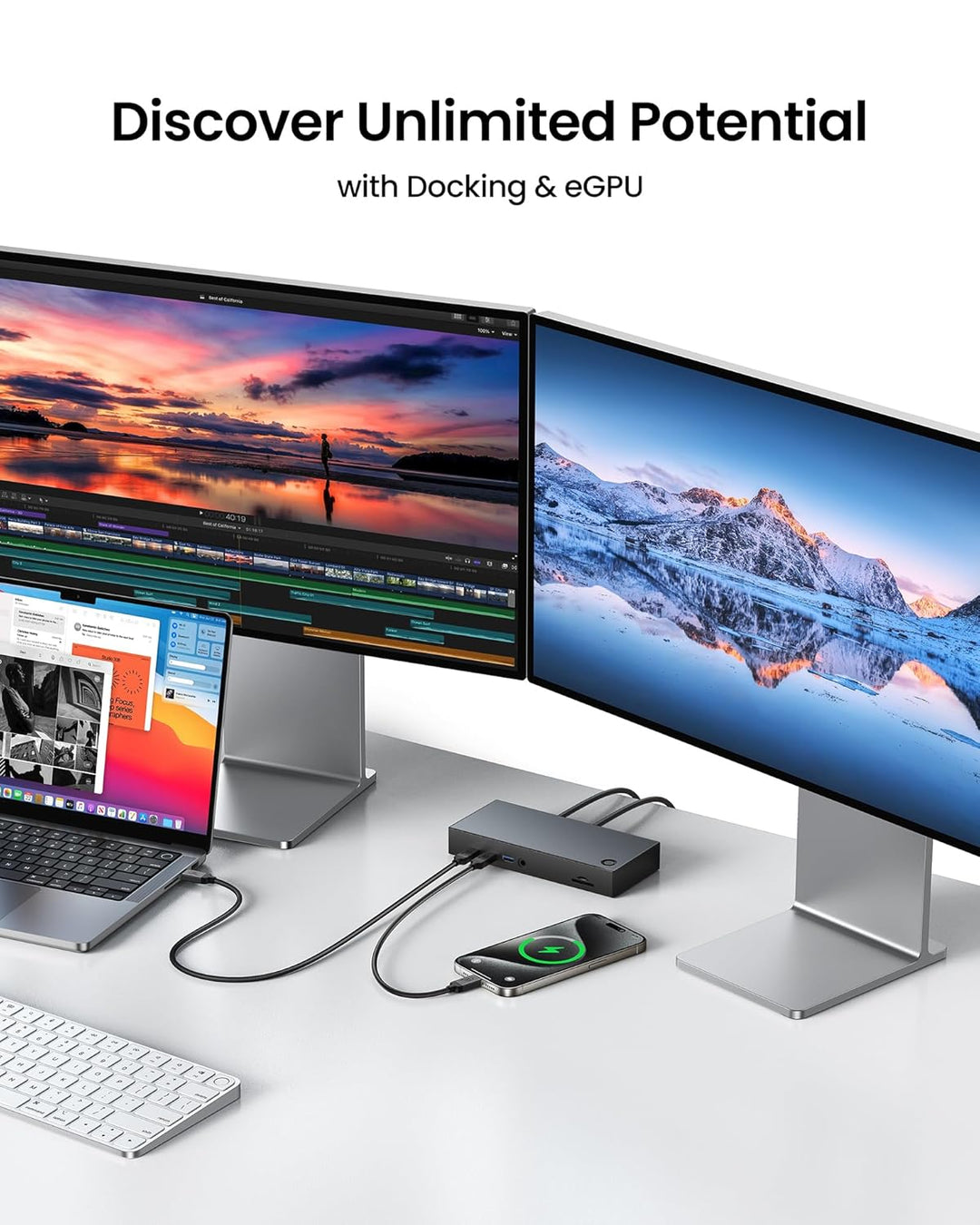 Silkland Zertifiziert USB4 Kabel mit Thunderbolt 4 Kabel, 40Gbps Datenkabel, PD3.1 240W 48V 5A Ladek