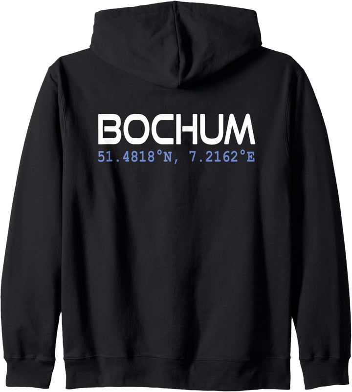 BOCHUM GPS Koordinaten Städte BOCHUMER NRW Geschenk Kapuzenjacke