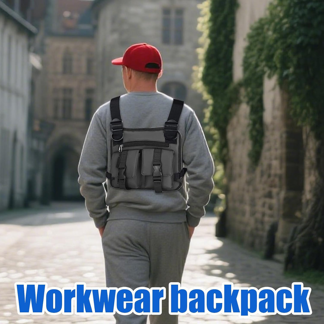 Brusttasche für Männer Leichtes Wander Brustgurt | Rucksäcke Für Pendeln Camping Training Radfahren
