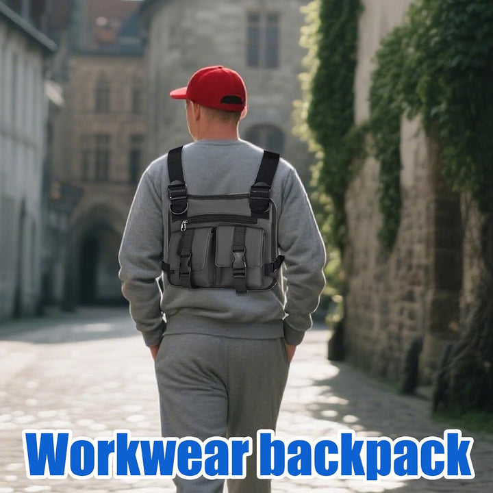 Brusttasche für Männer Leichtes Wander Brustgurt | Rucksäcke Für Pendeln Camping Training Radfahren