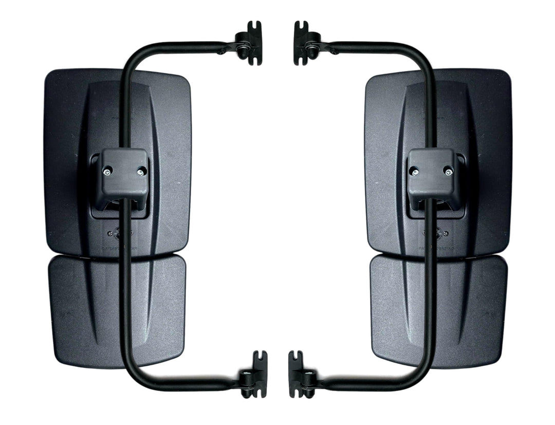 2x 2-Segment Beheizter Aussenspiegel 435x223mm und Spiegelhalter für New Holland, CaseIH Formall, LU